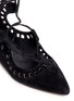 Detail View - Click To Enlarge - 90293 - 'Sunset' perforated suede lace-up flats