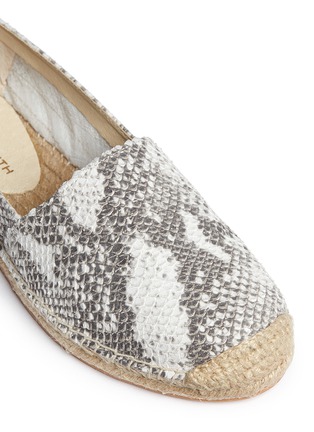 Detail View - Click To Enlarge - 90293 - 'Balmoral' snake embossed suede espadrilles