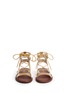 Front View - Click To Enlarge - 90293 - 'Baby' low gladiator calf leather sandals