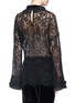 Back View - Click To Enlarge - TOGA ARCHIVES - Floral lace bell sleeve top