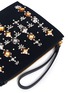 Detail View - Click To Enlarge - MARNI - Crystal appliqué bonded crepe leather pouch