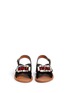 Front View - Click To Enlarge - MARNI - Jewelled ponyhair slingback sandals