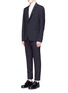 Figure View - Click To Enlarge - MC Q - 'Ghosting Curtis' double lapel blazer
