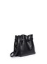 Front View - Click To Enlarge - BOYY - 'Mini Lazar' python strap leather bucket bag