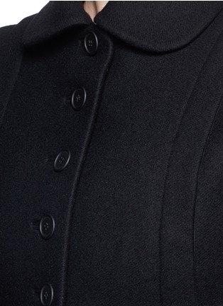 Detail View - Click To Enlarge - ALAÏA - Split side wool felt long coat