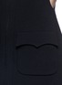 Detail View - Click To Enlarge - ALAÏA - Plunge V-neck zip jersey knit dress
