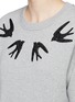 Detail View - Click To Enlarge - MC Q - Swallow sequin embroidery sweatshirt