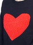 Detail View - Click To Enlarge - MC Q - Heart bouclé appliqué sweatshirt