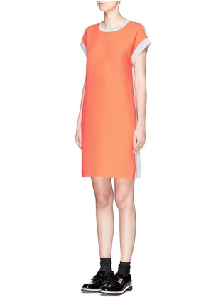 Front View - Click To Enlarge - MC Q - Colourblock gathered dress