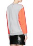 Back View - Click To Enlarge - MC Q - Colourblock zip back sweatshirt