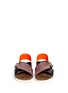 Figure View - Click To Enlarge - MSGM - Glitter cross strap slingback sandals