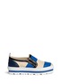 Main View - Click To Enlarge - MSGM - Lace rubber stripe flatform skate slip-ons