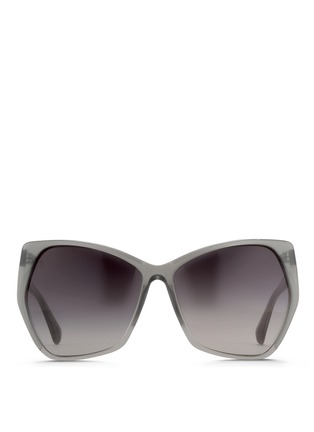 Main View - Click To Enlarge - LINDA FARROW - Oversize slim angular acetate sunglasses