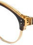 Detail View - Click To Enlarge - LINDA FARROW - Acetate browline metal frame optical glasses