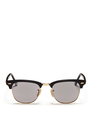 Main View - Click To Enlarge - RAY-BAN - Clubmaster plastic brow bar sunglasses