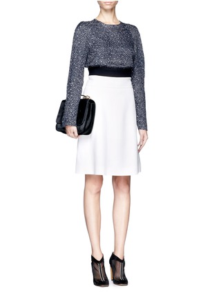 Figure View - Click To Enlarge - CHLOÉ - Contrast-waistband skirt