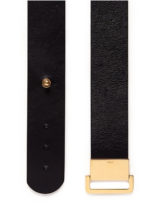 Detail View - Click To Enlarge - CHLOÉ - Gold-tone buckle leather belt