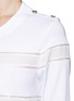 Detail View - Click To Enlarge - CHLOÉ - Striped-panel cotton-silk top