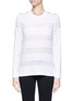 Main View - Click To Enlarge - CHLOÉ - Striped-panel cotton-silk top
