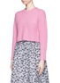 Front View - Click To Enlarge - WHISTLES - Carla cashmere cropped sweater