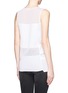 Back View - Click To Enlarge - HELMUT LANG - Sheer stripe sleeveless top