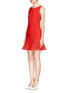 Figure View - Click To Enlarge - SANDRO - Rami perforated neoprene dress