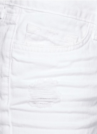 Detail View - Click To Enlarge - J BRAND - 'Cut Off' low rise denim shorts