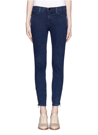 Main View - Click To Enlarge - J BRAND - 'Tali' zip ankle jeans
