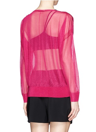Back View - Click To Enlarge - HELMUT LANG - Sheer sweater