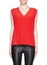 Main View - Click To Enlarge - SANDRO - Tango silk front linen top