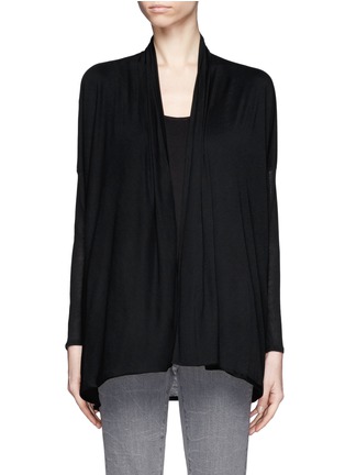 Main View - Click To Enlarge - HELMUT LANG - Draped jersey cardigan