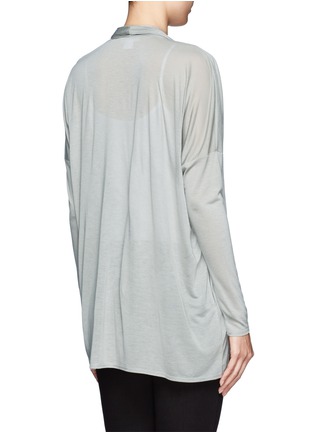 Back View - Click To Enlarge - HELMUT LANG - Drape open front cardigan
