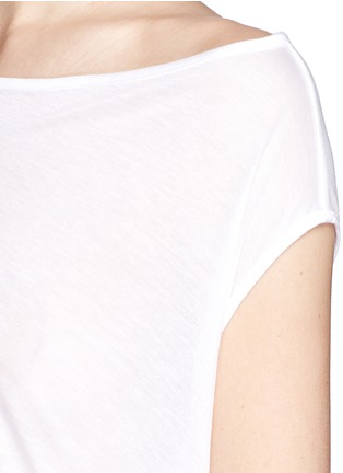Detail View - Click To Enlarge - HELMUT LANG - Single off-shoulder cotton top