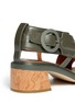Detail View - Click To Enlarge - STELLA MCCARTNEY - Eniko mock leather wood heel sandals