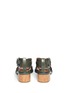 Back View - Click To Enlarge - STELLA MCCARTNEY - Eniko mock leather wood heel sandals