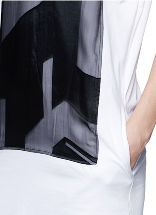 Detail View - Click To Enlarge - HELMUT LANG - 'Pact' print jersey T-shirt dress