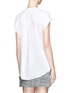 Back View - Click To Enlarge - HELMUT LANG - Asymmetric voile T-shirt