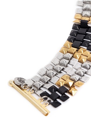Detail View - Click To Enlarge - ELA STONE - 'Freja' pyramid chain bracelet