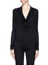 Main View - Click To Enlarge - HELMUT LANG - Cowl neck jersey long-sleeve T-shirt