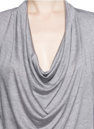 Detail View - Click To Enlarge - HELMUT LANG - Cowl neck jersey long-sleeve T-shirt