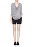 Figure View - Click To Enlarge - HELMUT LANG - Cowl neck jersey long-sleeve T-shirt