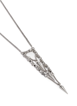 Detail View - Click To Enlarge - ELA STONE - Saskia spike charm necklace