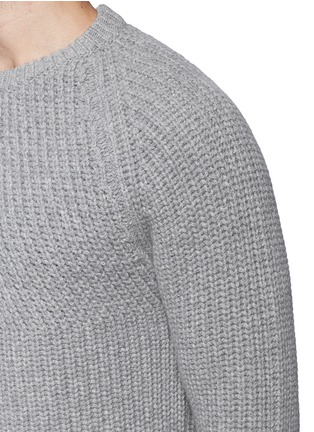 Detail View - Click To Enlarge - LANVIN - Diagonal rib knit sweater
