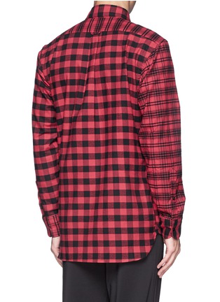 Back View - Click To Enlarge - OVADIA AND SONS - Check plaid shirt