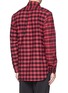 Back View - Click To Enlarge - OVADIA AND SONS - Check plaid shirt