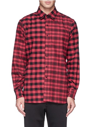 Main View - Click To Enlarge - OVADIA AND SONS - Check plaid shirt