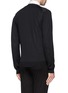 Back View - Click To Enlarge - LANVIN - Felt front merino wool sweater