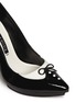 Detail View - Click To Enlarge - ALICE & OLIVIA - 'Daniel' tuxedo patent leather pumps
