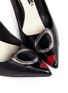 Detail View - Click To Enlarge - ALICE & OLIVIA - 'Josie' face appliqué leather pumps