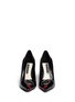 Figure View - Click To Enlarge - ALICE & OLIVIA - 'Josie' face appliqué leather pumps